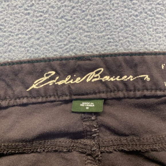 Eddie Bauer Women's Curvy Fit Brown Corduroy Pants Stretch Size 10 Bootcut - Picture 13 of 14